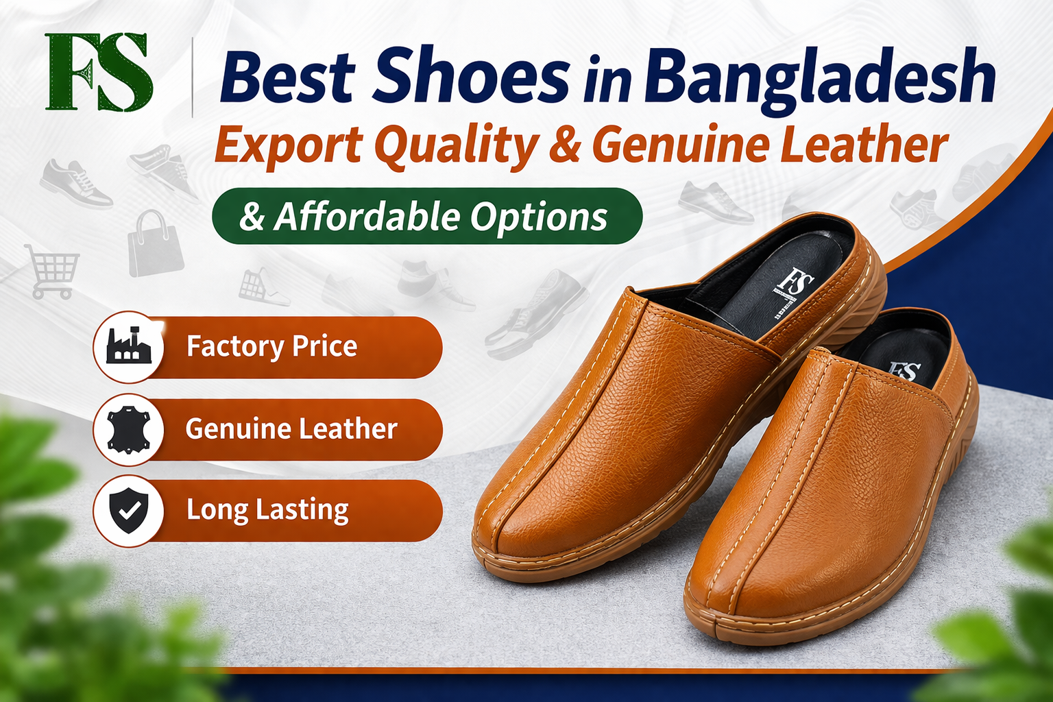 genuine leather shoes low price bd